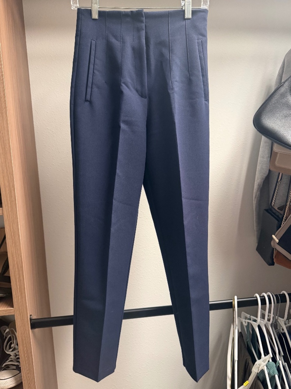 Zara tailored ankle straight pants size small